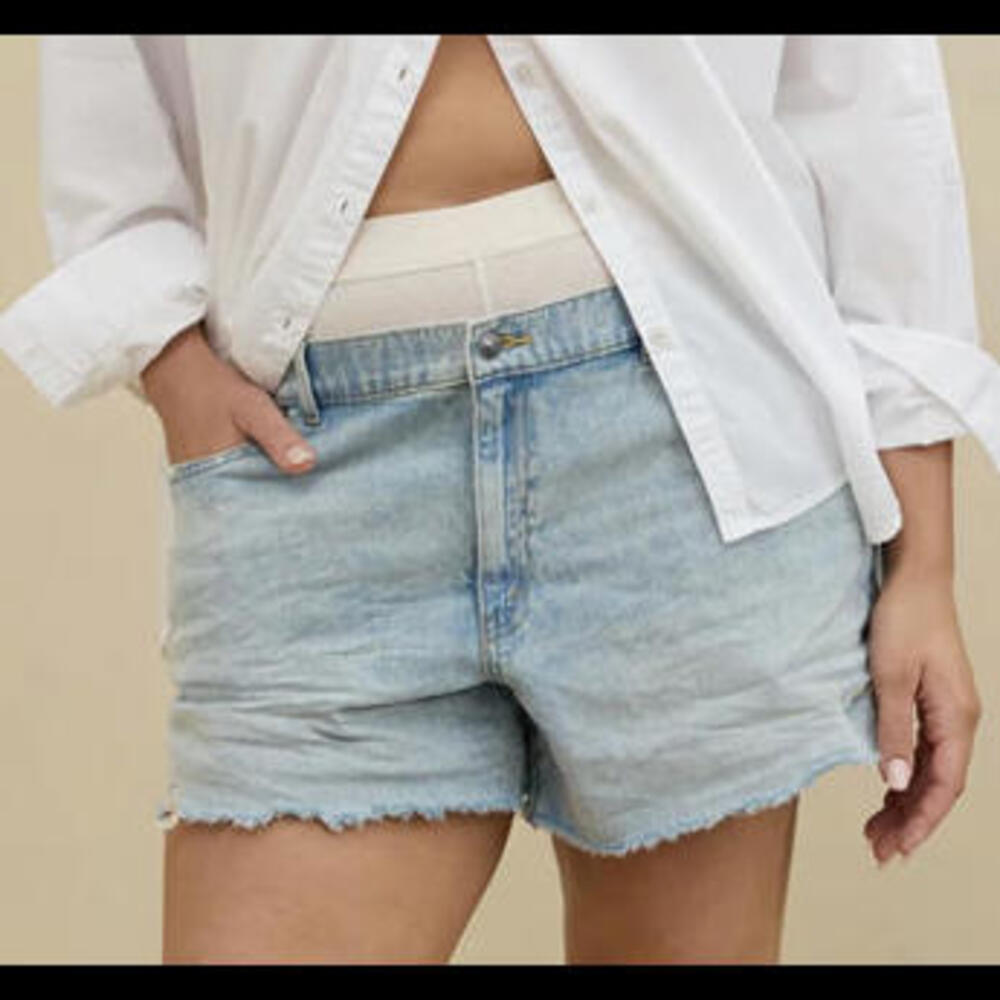 Aerie Light Blue Jean Shorts